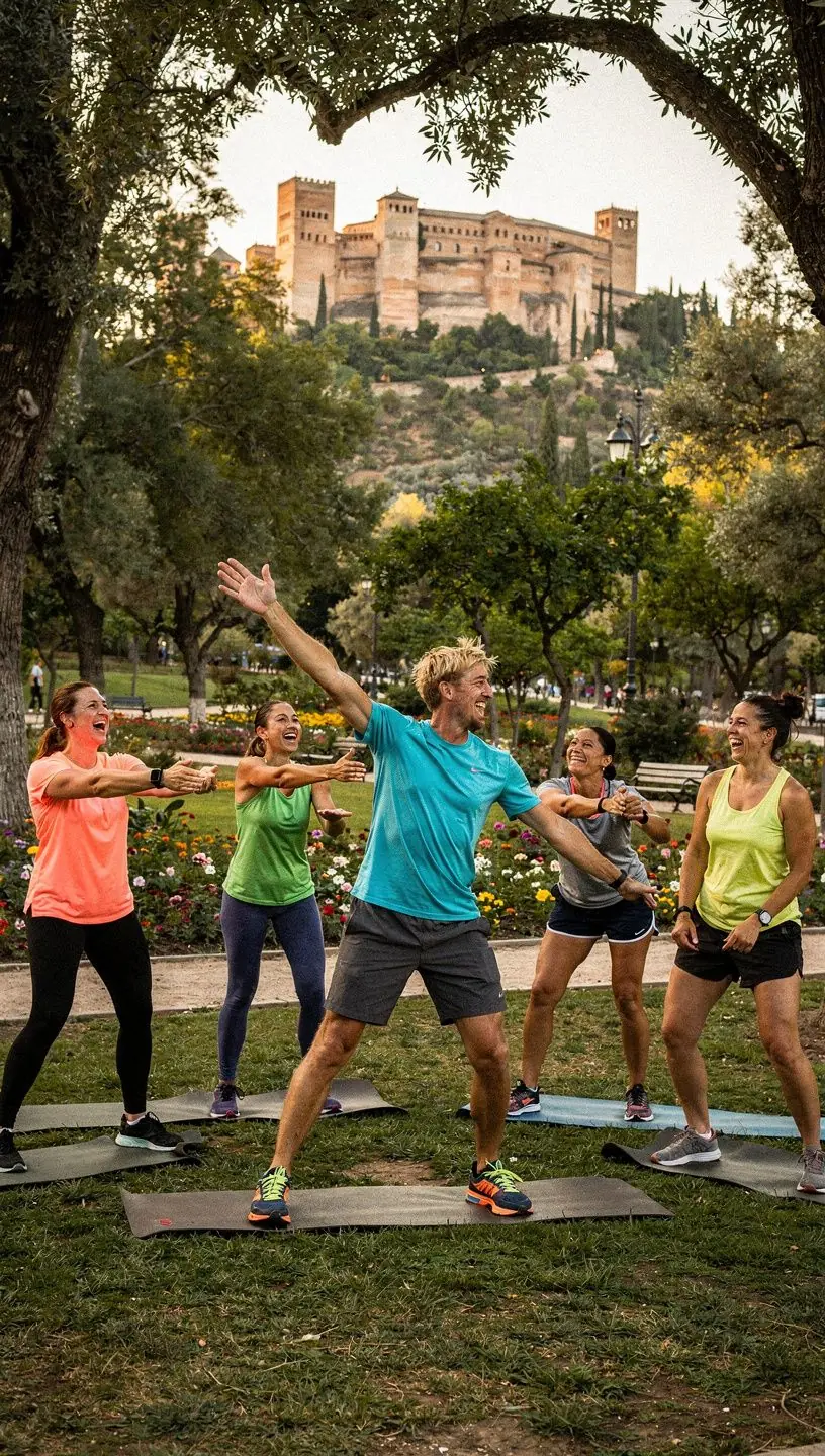 Espacio de entrenamiento iluminado, equipado con colchonetas y accesorios.